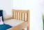 Kinderbett 80 x 200 cm | Massivholz: Buche | Natur Lackiert Abbildung