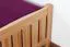 Kinderbett 90 x 200 cm | Massivholz: Buche | Natur Lackiert Abbildung