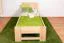 Kinderbett 80 x 200 cm | Massivholz: Buche | Natur Lackiert Abbildung