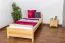 Kinderbett 90 x 200 cm | Massivholz: Kiefer | Natur Lackiert Abbildung