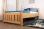 Kinderbett 100 x 200 cm | Massivholz: Eiche | Natur Lackiert Abbildung