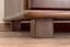 Kleiderschrank | 2 Drehtüren | 4 Fächer | mit Kleiderstange | 80 cm breit | Massivholz | Farbe: Nuss Abbildung