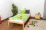 Bettrahmen für Kinder / Kinderbett 90 x 200 cm | Massivholz: Kiefer | Natur Lackiert Abbildung