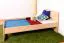 Kinderbett 80 x 200 cm | Massivholz: Buche | Natur Lackiert Abbildung