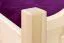 Kinderbett 80 x 200 cm | Massivholz: Buche | Natur Lackiert Abbildung