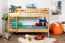 Stockbett für Jugendliche 90 x 190 cm | Massivholz: Buche | Natur Lackiert | umbaubar in 2 Einzelbetten | inkl. Rollroste Abbildung