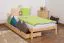 Bett 90 x 200 cm Kiefer massiv Natur Abbildung