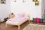 Holzbett 90 x 200 cm Kiefer massiv Natur Abbildung