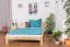 Bettgestell Kiefer 160 x 200 cm Natur Abbildung