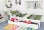 Stauraumbett Buche 90 x 200 cm Weiß Abbildung