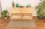 Schuhschrank Kiefer Holz massiv, Farbe: Natur 80x140x29 cm Abbildung
