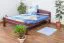 Massivholzbett Buche 160 x 200 cm Dunkelbraun Abbildung