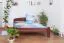 Buche Bett 160 x 200 cm Dunkelbraun Abbildung