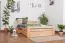 Massivholz Bettgestell Buche 140 x 200 cm Natur Abbildung