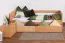 Schubladenbett 90 x 200 cm Buche massiv Natur Abbildung