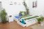 Weißes Buche Holzbett 180 x 200 cm Weiß Abbildung