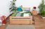 Massivholzbett Buche 120 x 200 cm Natur mit Lattenrost Abbildung