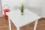 Tisch 80x80 cm Kiefer massiv, Farbe: Weiß Abbildung