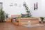 Bett mit Schubladen Buche 180 x 200 cm Natur Abbildung