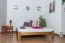 Holzbett 160 x 200 cm Kiefer massiv Eiche Abbildung