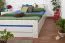 Weißes Buche Bett mit Schubladen 160 x 200 cm Weiß massiv Abbildung