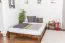 Holzbett Bettgestell Kiefer 160 x 200 cm Nuss Abbildung