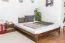 Kiefer Bett 160 x 200 cm Nuss Abbildung
