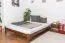 Bettgestell Kiefer 160 x 200 cm Nuss Abbildung