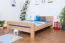Holzbett Bettgestell Buche 160 x 200 cm Natur Abbildung