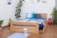 Holz Stauraumbett 160 x 200 cm Buche massiv Natur Abbildung