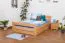 Stauraumbett Buche massiv 140 x 200 cm Natur Abbildung