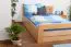 Buche Holzbett Bettgestell 140 x 200 cm Natur Abbildung