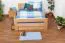 Buche Stauraumbett Bettgestell 140 x 200 cm Natur Abbildung