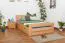 Holzbett 140 x 200 cm Buche massiv Natur Abbildung