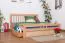 Holzbett 180 x 200 cm Buche massiv Natur Abbildung