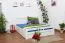 Buche Holzbett 160 x 200 cm Weiß Abbildung