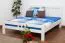 Bett 160 x 200 cm Buche massiv Weiß Abbildung