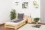Holzbett 160 x 200 cm Kiefer massiv Natur Abbildung