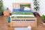 Stauraumbett Buche massiv 140 x 200 cm Natur Abbildung