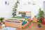 Holzbett Bettgestell Buche 140 x 200 cm Natur Abbildung