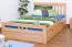 Schubladenbett 140 x 200 cm Buche massiv Natur Abbildung