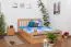 Bett 160 x 200 cm Buche massiv Natur Abbildung