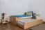 Stauraumbett Bettgestell Buche 90 x 200 cm Natur Abbildung