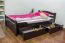 Buche Massivholzbett 120 x 200 cm Schokobraun Abbildung