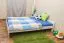 Futonbett Kiefer 140 x 200 cm Weiß mit Lattenrost Abbildung