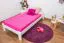 Futonbett Kiefer 90 x 200 cm Weiß mit Lattenrost Abbildung
