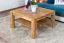 Couchtisch Eiche Massivholz Farbe: Natur 45x80x80 cm Wohnzimmermöbel Wohnzimmereinrichtung Abbildung