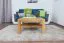 Beistelltisch Couchtisch Eiche Massivholz Farbe: Natur 45x80x80 cm Abbildung