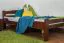 Bettgestell Buche 120 x 200 cm Dunkelbraun Abbildung