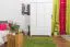 Kleiderschrank, Breite: 133 cm, Farbe: Weiß Abbildung